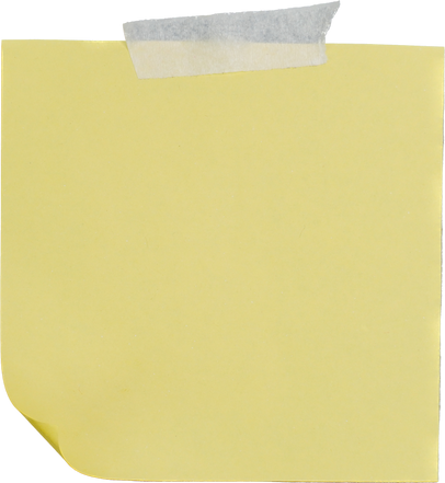 Yellow Post It Note